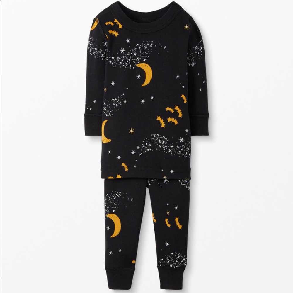 Halloween Pajamas! Hanna Andersson long john pajamas, 6-12 m, organic cotton